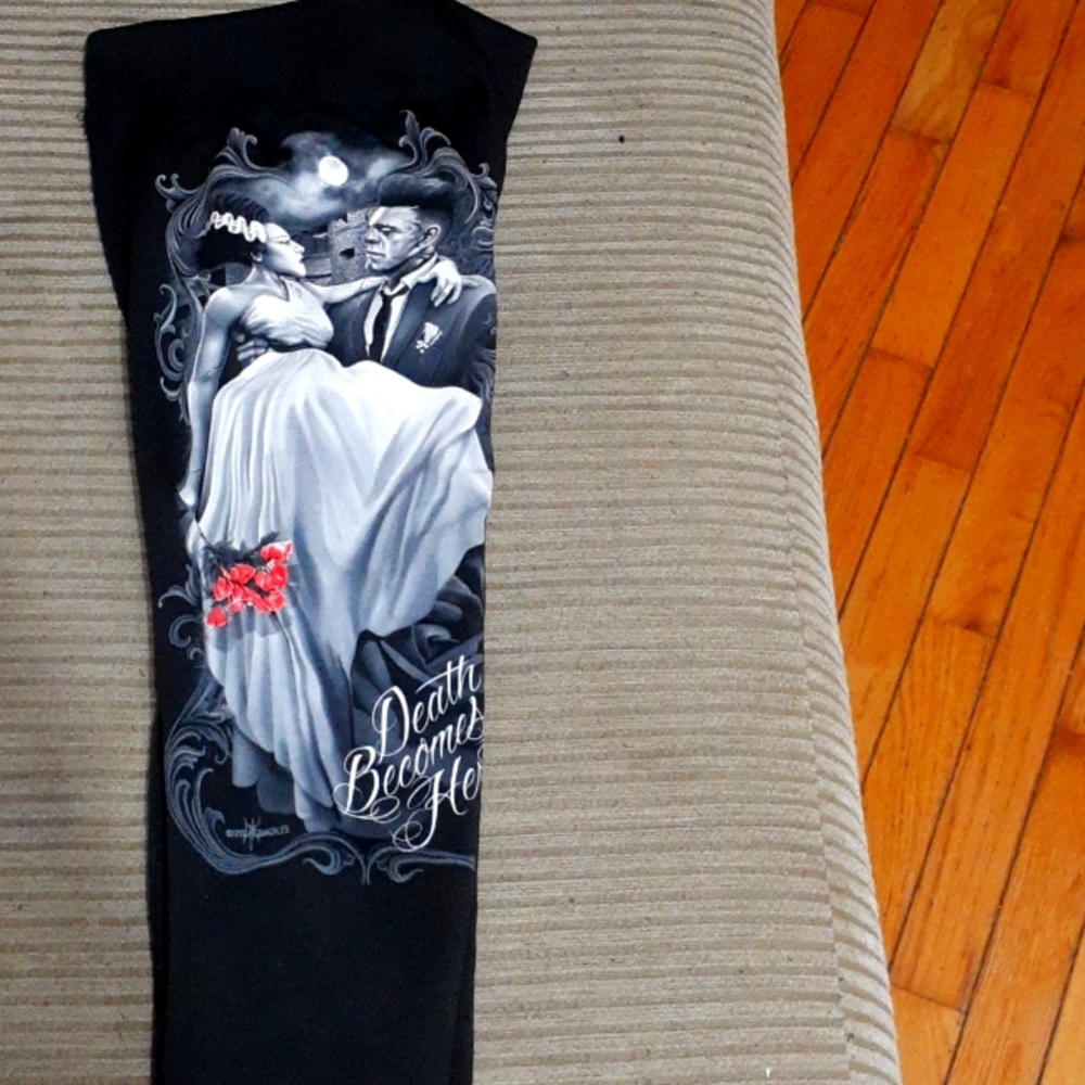 Frankenstein/Bride fleece leggings